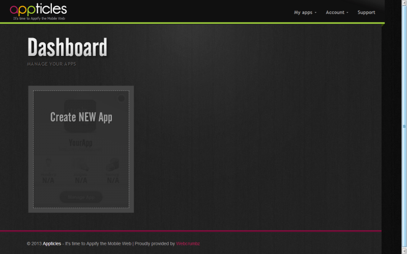 Appticles Dashboard