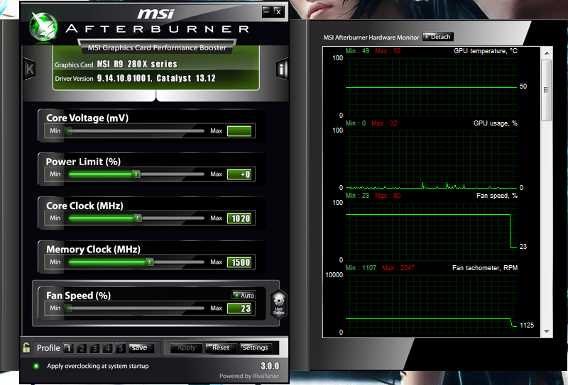 gpu and cpu temp hardware monitor