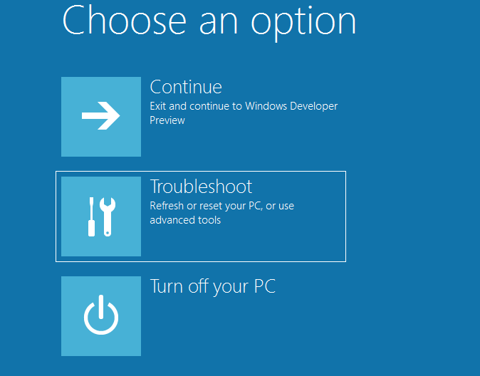 choose and option