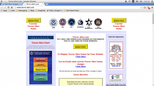 terror-alert.com homeland security advisory system