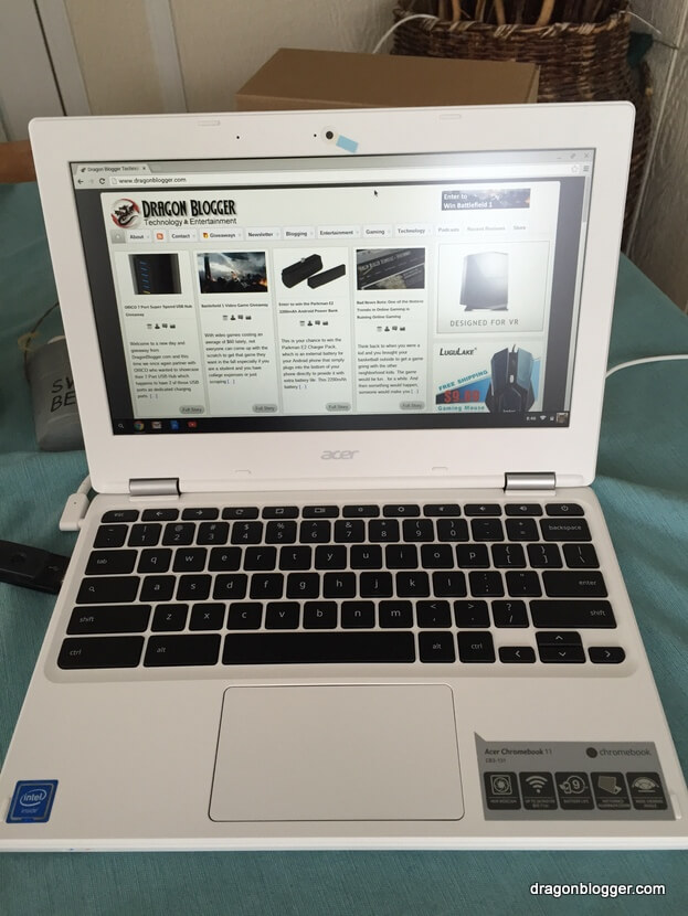 Acer Chromebook CB3-131-C3SZ Review - Dragon Blogger Technology