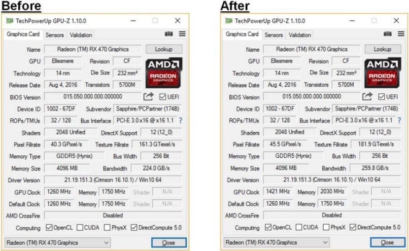 Rx 470 sale gpu z