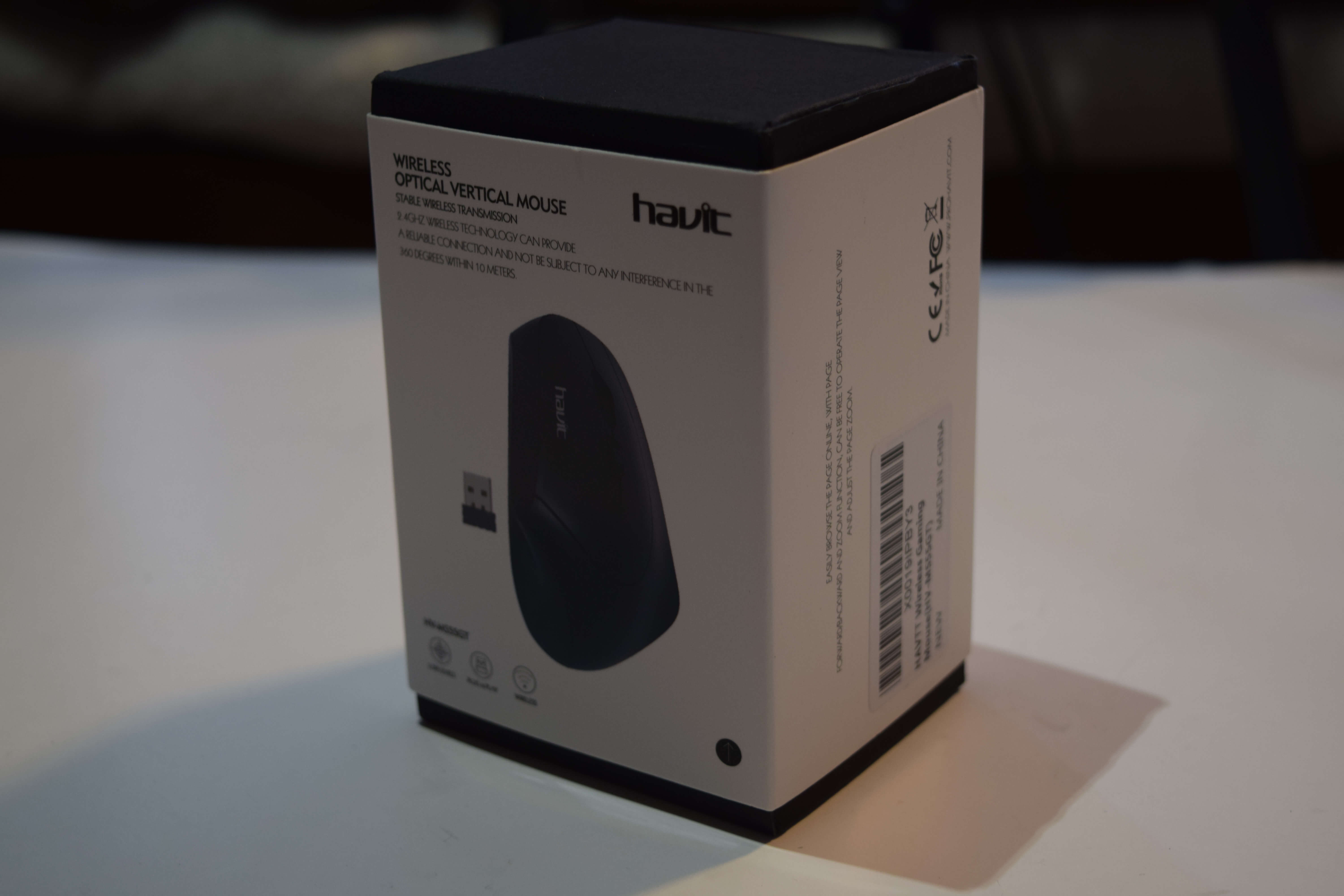 HAVIT HV-MS55GT Wireless Vertical Mouse with Ergonomic Design, Optical