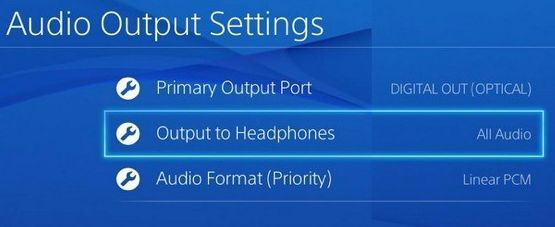 ps4 audio output controller