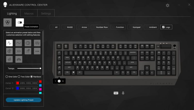 alienware software for keyboard