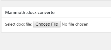 mammoth docx converter