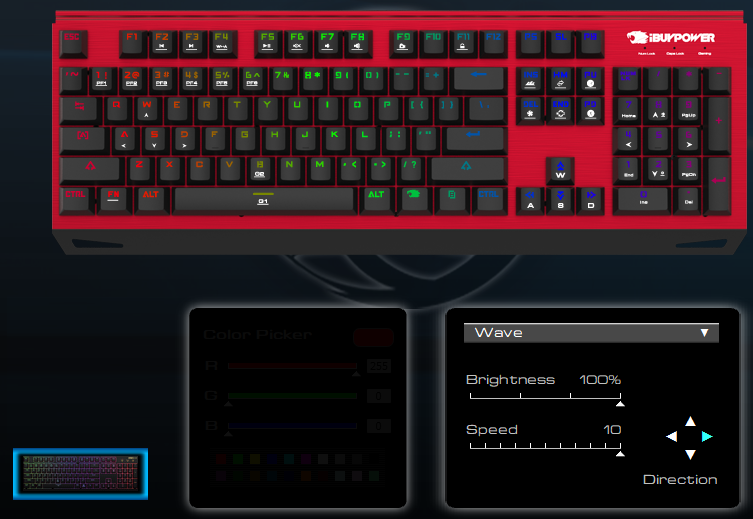 ibuypower mek 2 rgb mechanical gaming keyboard