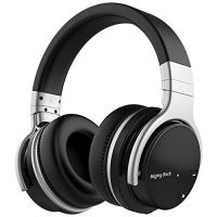 Mighty Rock E7C Bluetooth Headphones Over Ear Wireless Headphones with Microphones Hi-Fi Deep Bass Wireless Headset 30H Playtime Wired and Wireless Bluetooth Headphones for Cell Phones/PC/TV (Black)