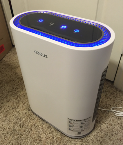 azeus air purifier with uv light