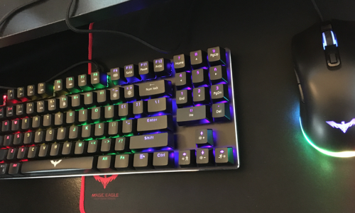 havit Gaming Keyboard and Mouse Combo, Backlit Computer keyboards