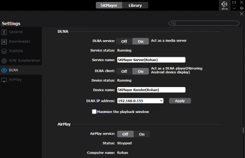 5k player os x iphone mirroring stuck on hardware decoding