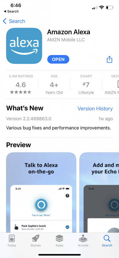 Alexa en App Store